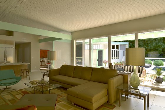 Interior - Family Room for Modern House Plan #489-14 - 4 bed, 3.5 bath