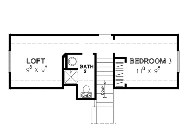 Home Plan - Craftsman Floor Plan - Upper Floor Plan #472-312