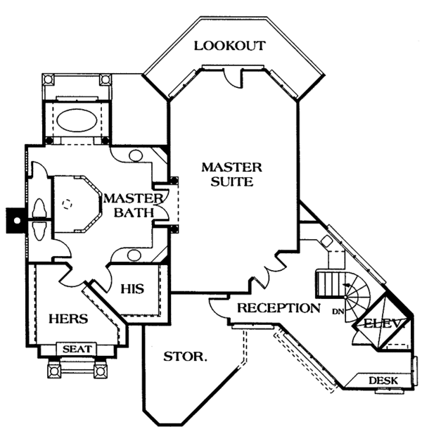 Architectural House Design - Mediterranean Floor Plan - Other Floor Plan #453-201
