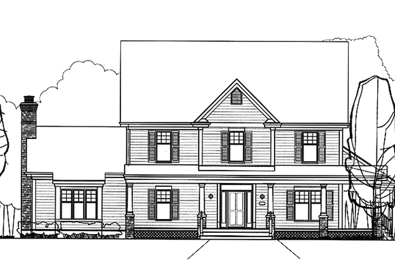 Architectural House Design - Country Exterior - Front Elevation Plan #978-18