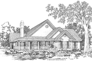 Bungalow Style House Plan - 3 Beds 2.5 Baths 1989 Sq/Ft Plan #929-248 