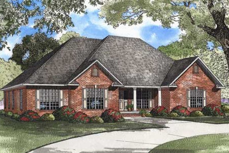 Dream House Plan - Southern Exterior - Front Elevation Plan #17-2295