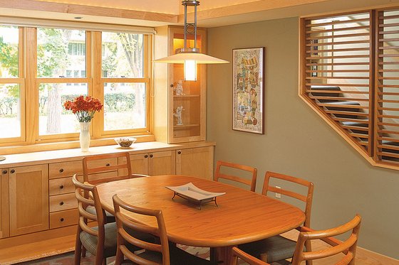 Interior - Dining Room for Prairie House Plan #454-1 - 3 bed, 2.5 bath