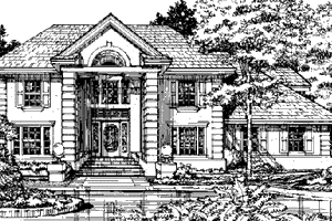 Exterior - Other Elevation for Colonial House Plan #320-385 - 3 bed, 3 bath