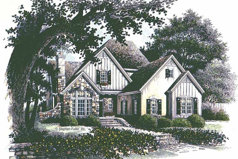 House Plan Design - Country Exterior - Front Elevation Plan #429-292