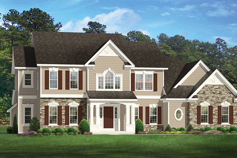 Colonial Style House Plan 4 Beds 35 Baths 3118 Sqft Plan 1010 171