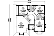 European Style House Plan - 3 Beds 2 Baths 2634 Sq/Ft Plan #25-4857 