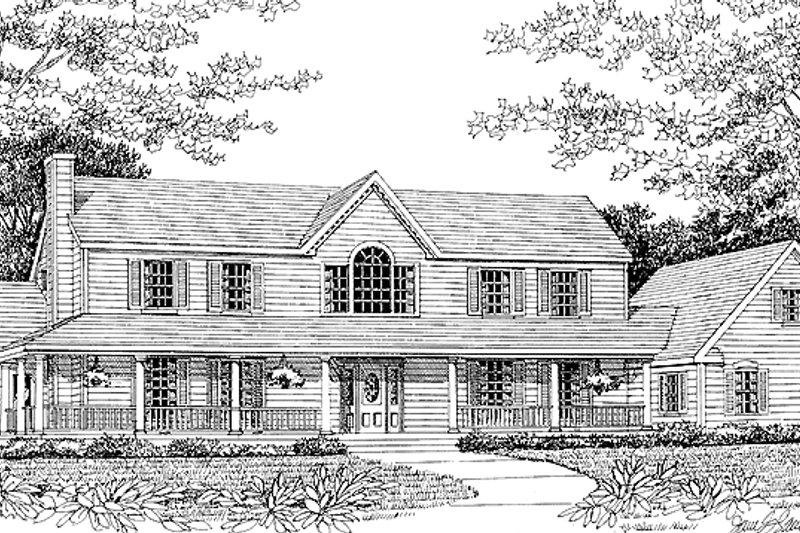 Dream House Plan - Victorian Exterior - Front Elevation Plan #314-217