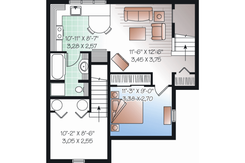 Dream House Plan - Floor Plan - Lower Floor for Country House Plan #23-2180 - 4 bed, 2.5 bath