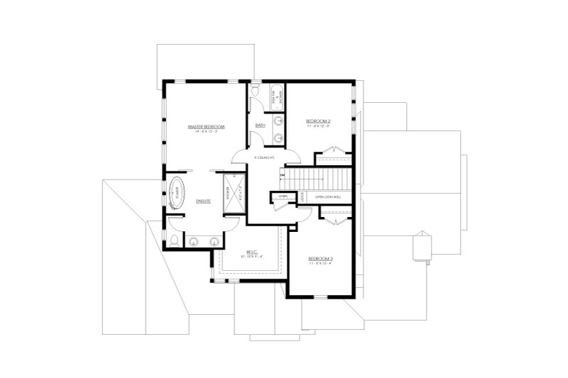Dream House Plan - Floor Plan - Upper Floor for Farmhouse House Plan #1114-71 - 4 bed, 3.5 bath
