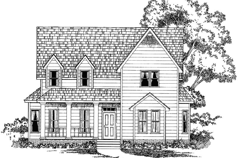 Home Plan - Victorian Exterior - Front Elevation Plan #1014-44