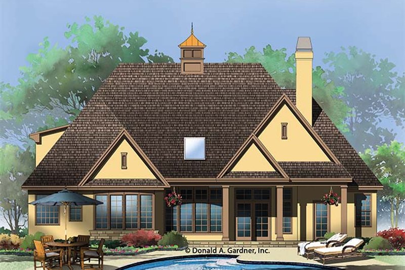 Dream House Plan - Rear Rendering