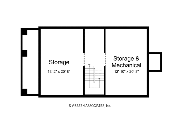 Architectural House Design - Craftsman Floor Plan - Lower Floor Plan #928-209