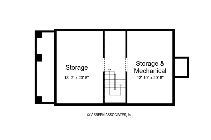 Home Plan - Floor Plan - Lower Floor for Craftsman House Plan #928-209 - 3 bed, 1.5 bath
