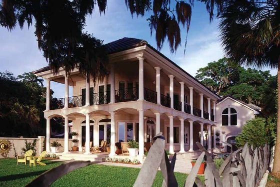 Exterior - Rear Elevation 2 for Mediterranean House Plan #930-70 - 3 bed, 2.5 bath