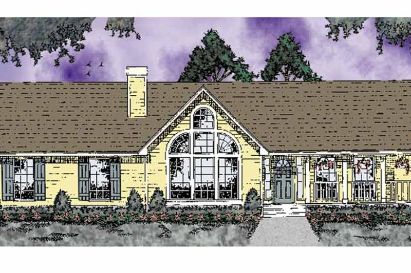 Dream House Plan - Country Exterior - Front Elevation Plan #42-574
