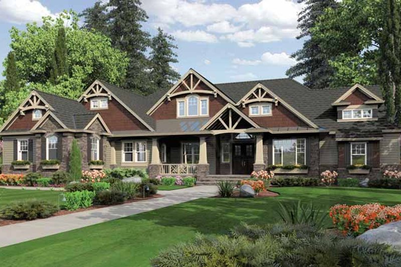 Dream House Plan - Traditional Exterior - Front Elevation Plan #132-550