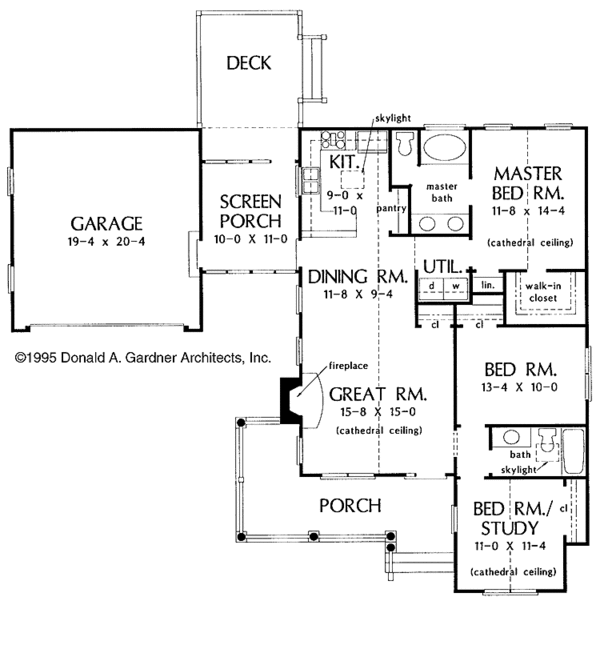 Architectural House Design - Country Floor Plan - Main Floor Plan #929-223