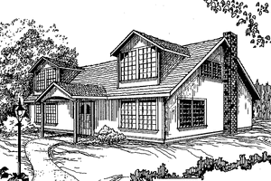 Contemporary Exterior - Front Elevation Plan #60-751