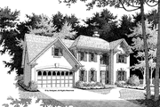 Colonial Style House Plan - 3 Beds 2.5 Baths 2169 Sq/Ft Plan #56-672 