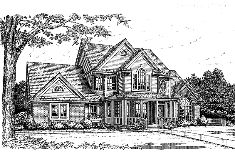 Architectural House Design - Traditional Exterior - Front Elevation Plan #310-1104