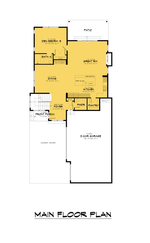 Farmhouse Floor Plan - Main Floor Plan #1066-249