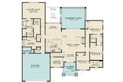 European Style House Plan - 4 Beds 3.5 Baths 2419 Sq/Ft Plan #923-283 