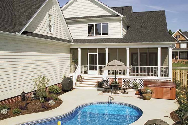 Home Plan - Exterior - Rear Elevation for Country House Plan #929-502 - 4 bed, 2.5 bath