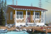 Cottage Style House Plan - 1 Beds 1 Baths 400 Sq/Ft Plan #23-2289 