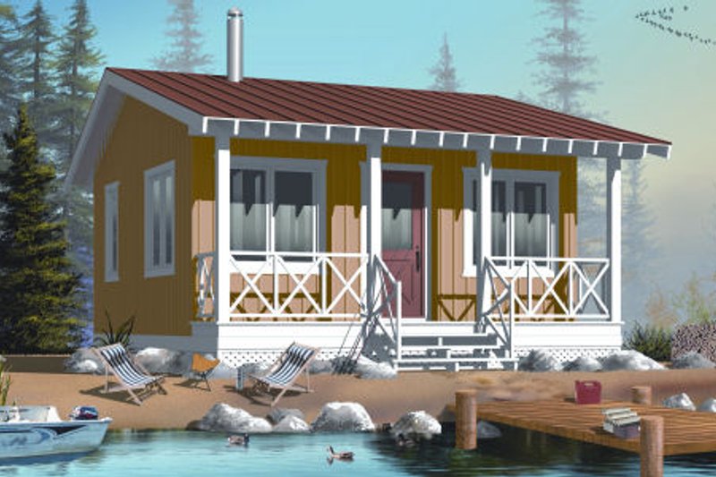 Dream House Plan - Cottage Exterior - Front Elevation Plan #23-2289
