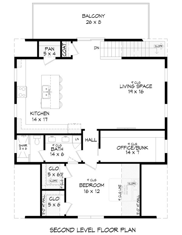 House Blueprint - Country Floor Plan - Upper Floor Plan #932-1353