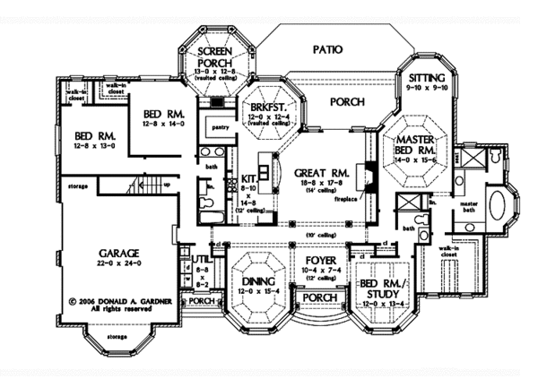 House Plan Design - European Floor Plan - Main Floor Plan #929-877