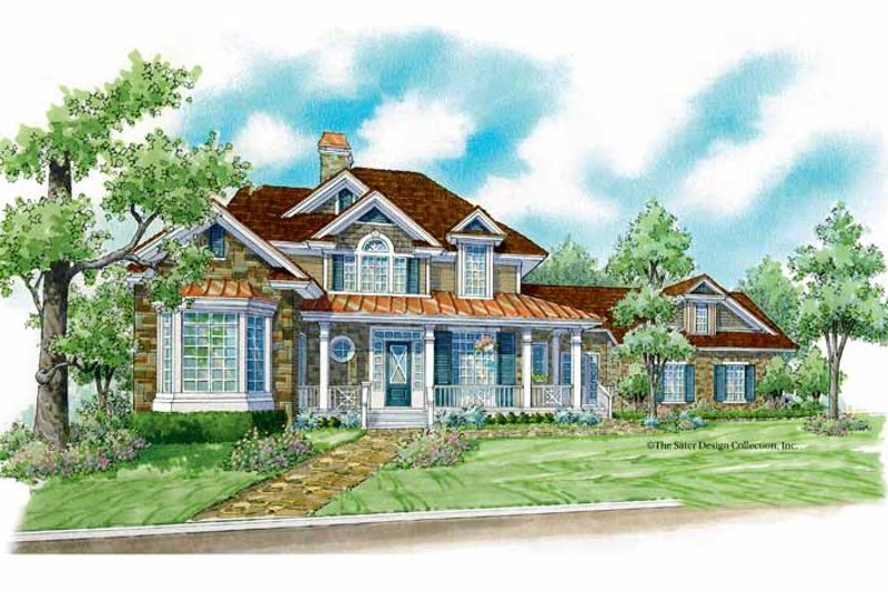 Home Plan - Country Exterior - Front Elevation Plan #930-196