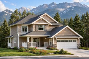 Dream House Plan - Exterior - Front Elevation for Country House Plan #1100-180 - 3 bed, 2.5 bath