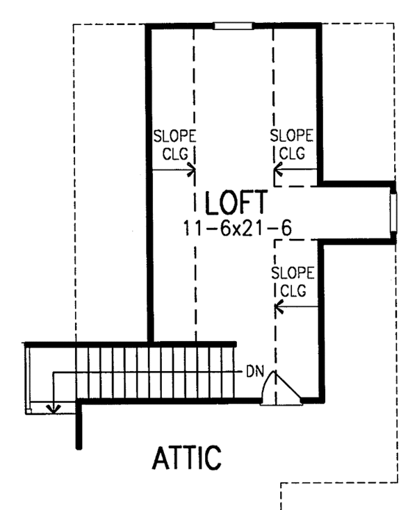 House Blueprint - Country Floor Plan - Upper Floor Plan #952-221