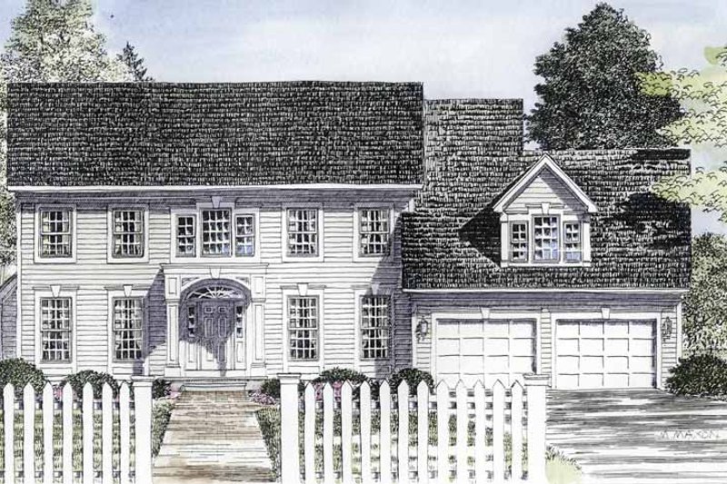 Dream House Plan - Classical Exterior - Front Elevation Plan #316-190