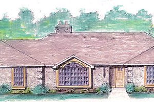 Colonial Exterior - Front Elevation Plan #421-119