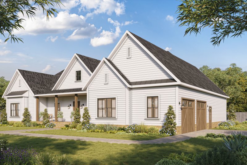 House Design - Exterior - Front Elevation 3 for Farmhouse House Plan #1117-23 - 3 bed, 3 bath
