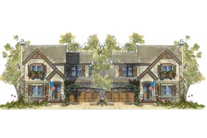 European Exterior - Front Elevation Plan #20-1349