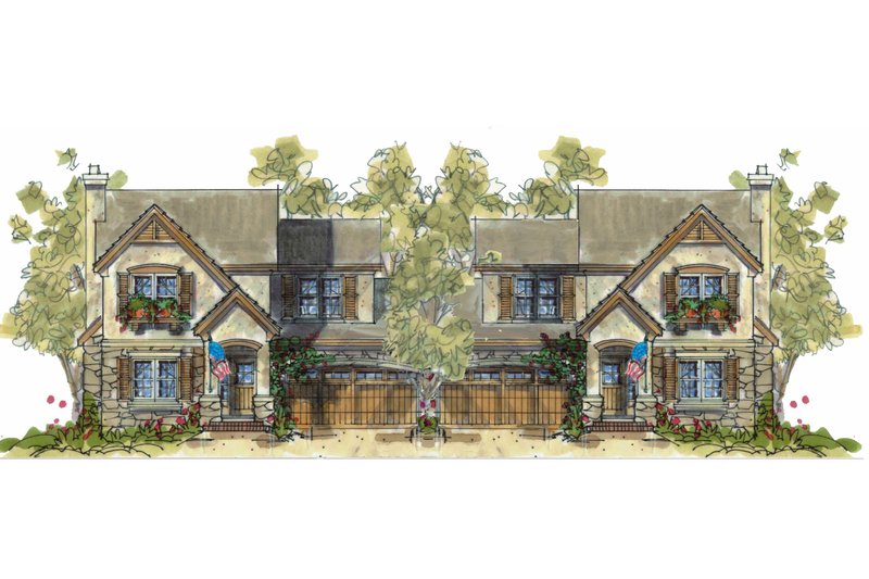 Dream House Plan - European Exterior - Front Elevation Plan #20-1349
