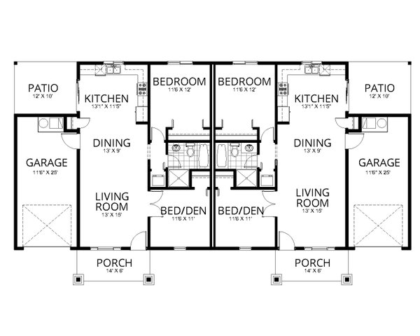 Home Plan - Craftsman Floor Plan - Main Floor Plan #112-249
