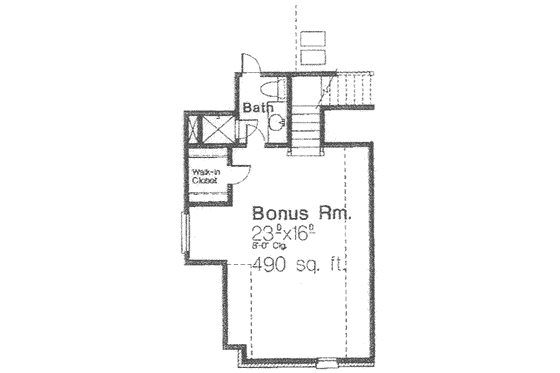 Floor Plan - Other Floor for European House Plan #310-373 - 4 bed, 4 bath