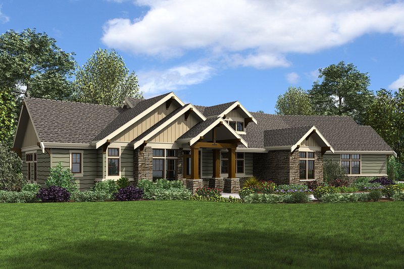 House Plan Design - Craftsman Exterior - Front Elevation Plan #48-960