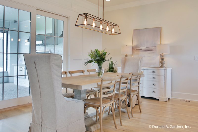 Architectural House Design - Interior - Dining Room for European House Plan #929-1009 - 5 bed, 4 bath