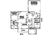 Country Style House Plan - 3 Beds 2 Baths 1994 Sq/Ft Plan #34-167 