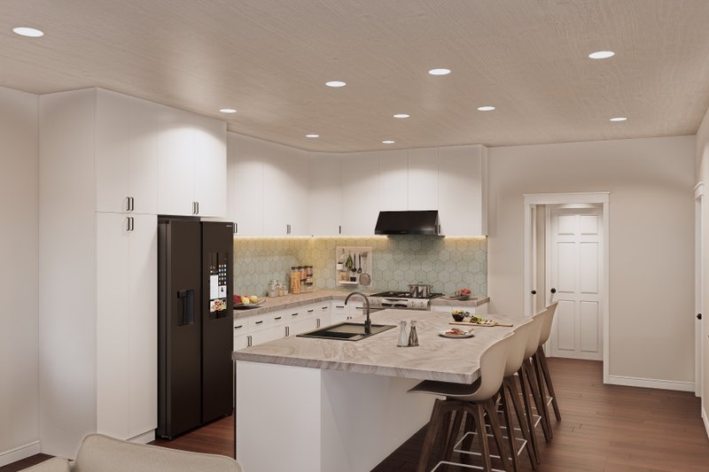 House Blueprint - Interior - Kitchen for Contemporary House Plan #932-1412 - 3 bed, 3.5 bath