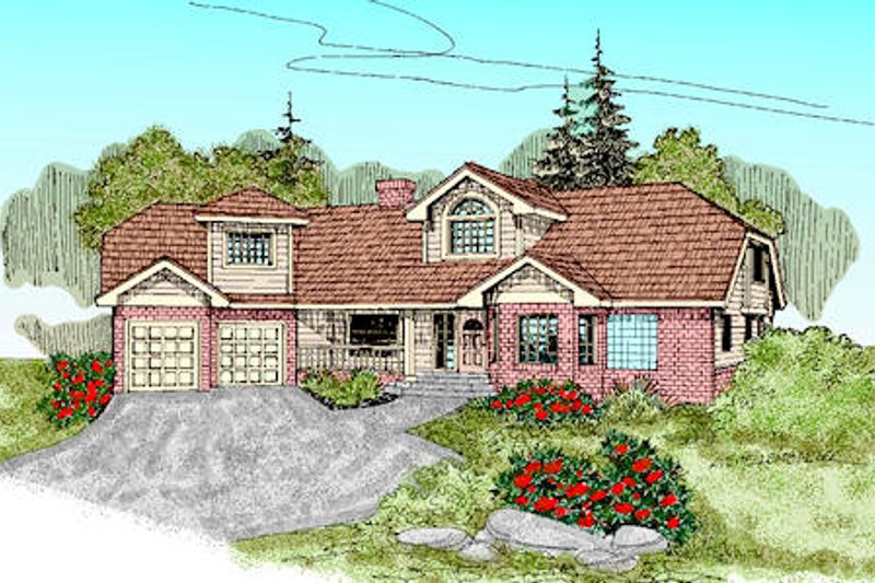 Traditional Style House Plan - 3 Beds 2.5 Baths 2260 Sq/Ft Plan #60-233