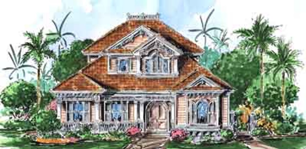 Southern Style House Plan - 3 Beds 3.5 Baths 3379 Sq Ft Plan #27-301 