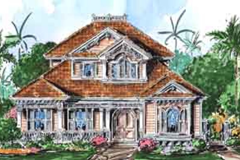 Southern Style House Plan - 3 Beds 3.5 Baths 3379 Sq/Ft Plan #27-301