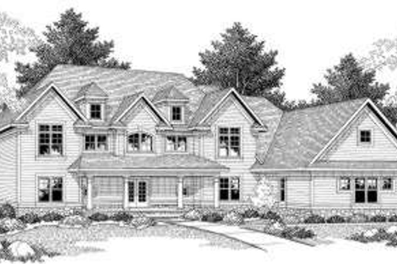 Dream House Plan - Traditional Exterior - Front Elevation Plan #70-584